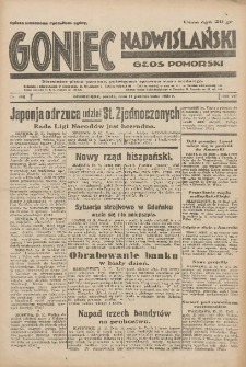 Goniec Nadwiślański: Głos Pomorski: Niezależne pismo poranne, poświęcone sprawom stanu średniego 1931.10.17 R.7 Nr240