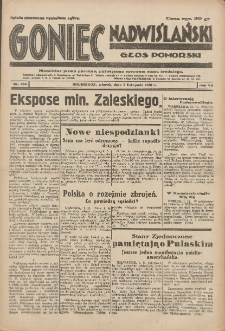 Goniec Nadwiślański: Głos Pomorski: Niezależne pismo poranne, poświęcone sprawom stanu średniego 1931.11.03 R.7 Nr254