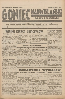 Goniec Nadwiślański: Głos Pomorski: Niezależne pismo poranne, poświęcone sprawom stanu średniego 1931.11.20 R.7 Nr269