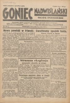 Goniec Nadwiślański: Głos Pomorski: Niezależne pismo poranne, poświęcone sprawom stanu średniego 1931.12.02 R.7 Nr279