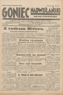 Goniec Nadwiślański: Głos Pomorski: Niezależne pismo poranne, poświęcone sprawom stanu średniego 1931.12.16 R.7 Nr290
