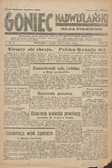 Goniec Nadwiślański: Głos Pomorski: Niezależne pismo poranne, poświęcone sprawom stanu średniego 1931.12.31 R.7 Nr301