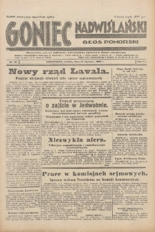 Goniec Nadwiślański: Głos Pomorski: Niezależne pismo poranne, poświęcone sprawom stanu średniego 1932.01.16 R.8 Nr12