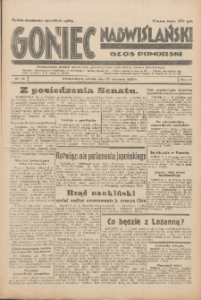 Goniec Nadwiślański: Głos Pomorski: Niezależne pismo poranne, poświęcone sprawom stanu średniego 1932.01.23 R.8 Nr18