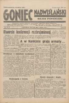 Goniec Nadwiślański: Głos Pomorski: Niezależne pismo poranne, poświęcone sprawom stanu średniego 1932.02.04 R.8 Nr27