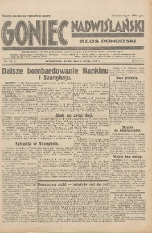 Goniec Nadwiślański: Głos Pomorski: Niezależne pismo poranne, poświęcone sprawom stanu średniego 1932.02.05 R.8 Nr28