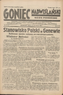 Goniec Nadwiślański: Głos Pomorski: Niezależne pismo poranne, poświęcone sprawom stanu średniego 1932.02.12 R.8 Nr34