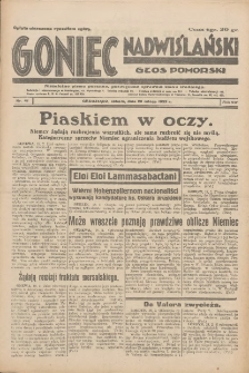 Goniec Nadwiślański: Głos Pomorski: Niezależne pismo poranne, poświęcone sprawom stanu średniego 1932.02.20 R.8 Nr41