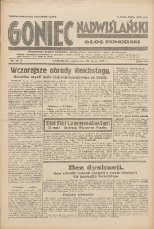 Goniec Nadwiślański: Głos Pomorski: Niezależne pismo poranne, poświęcone sprawom stanu średniego 1932.02.26 R.8 Nr46