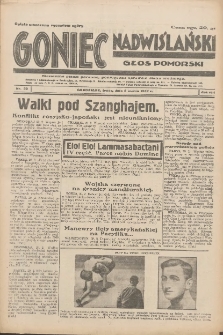 Goniec Nadwiślański: Głos Pomorski: Niezależne pismo poranne, poświęcone sprawom stanu średniego 1932.03.02 R.8 Nr50