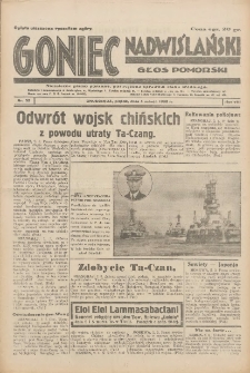 Goniec Nadwiślański: Głos Pomorski: Niezależne pismo poranne, poświęcone sprawom stanu średniego 1932.03.04 R.8 Nr52