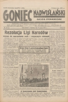 Goniec Nadwiślański: Głos Pomorski: Niezależne pismo poranne, poświęcone sprawom stanu średniego 1932.03.06 R.8 Nr54