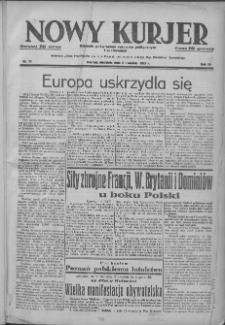 Nowy Kurjer: dziennik poświęcony sprawom politycznym i społecznym 1939.04.02 R.50 Nr77