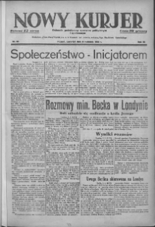 Nowy Kurjer: dziennik poświęcony sprawom politycznym i społecznym 1939.04.06 R.50 Nr80