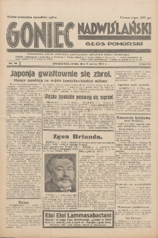 Goniec Nadwiślański: Głos Pomorski: Niezależne pismo poranne, poświęcone sprawom stanu średniego 1932.03.09 R.8 Nr56