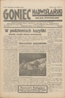 Goniec Nadwiślański: Głos Pomorski: Niezależne pismo poranne, poświęcone sprawom stanu średniego 1932.03.12 R.8 Nr59