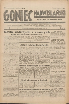 Goniec Nadwiślański: Głos Pomorski: Niezależne pismo poranne, poświęcone sprawom stanu średniego 1932.03.25 R.8 Nr70