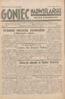 Goniec Nadwiślański: Głos Pomorski: Niezależne pismo poranne, poświęcone sprawom stanu średniego 1932.03.26 R.8 Nr71