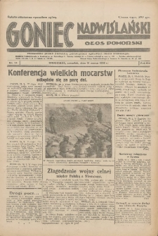 Goniec Nadwiślański: Głos Pomorski: Niezależne pismo poranne, poświęcone sprawom stanu średniego 1932.03.31 R.8 Nr74