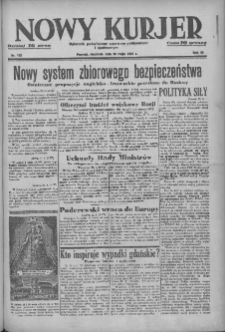 Nowy Kurjer: dziennik poświęcony sprawom politycznym i społecznym 1939.05.28 R.50 Nr122