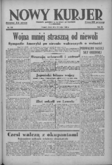 Nowy Kurjer: dziennik poświęcony sprawom politycznym i społecznym 1939.05.31 R.50 Nr123