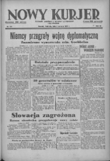 Nowy Kurjer: dziennik poświęcony sprawom politycznym i społecznym 1939.06.04 R.50 Nr127
