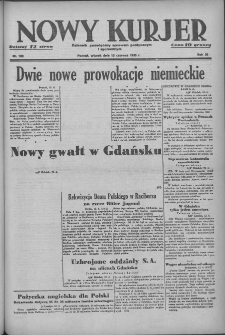 Nowy Kurjer: dziennik poświęcony sprawom politycznym i społecznym 1939.06.13 R.50 Nr133