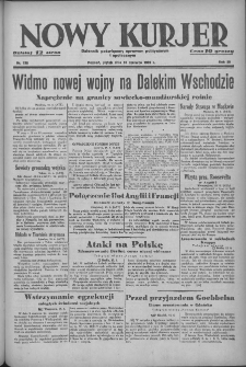 Nowy Kurjer: dziennik poświęcony sprawom politycznym i społecznym 1939.06.16 R.50 Nr136