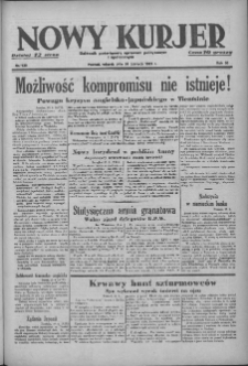 Nowy Kurjer: dziennik poświęcony sprawom politycznym i społecznym 1939.06.20 R.50 Nr139