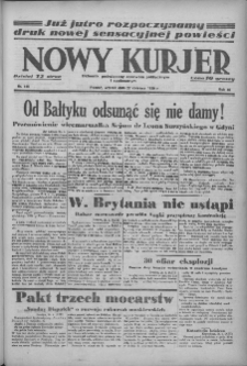 Nowy Kurjer: dziennik poświęcony sprawom politycznym i społecznym 1939.06.27 R.50 Nr145
