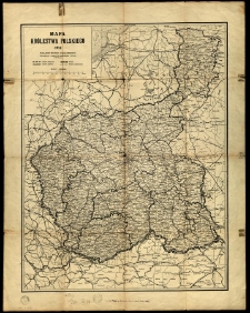 Mapa Królestwa Polskiego 1914