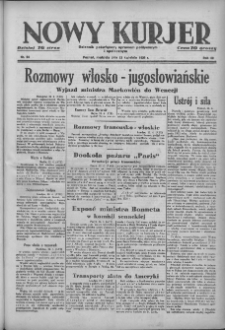 Nowy Kurjer: dziennik poświęcony sprawom politycznym i społecznym 1939.04.23 R.50 Nr94