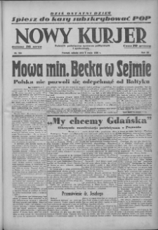 Nowy Kurjer: dziennik poświęcony sprawom politycznym i społecznym 1939.05.06 R.50 Nr104
