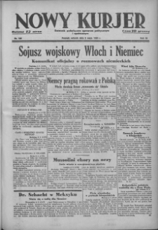 Nowy Kurjer: dziennik poświęcony sprawom politycznym i społecznym 1939.05.09 R.50 Nr106