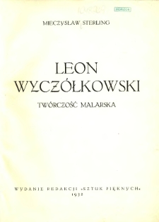 Leon Wycz&oacute;łkowski: tw&oacute;rczość malarska