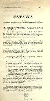 Ustawa względem Cząstowej przedaży grunt&oacute;w i zakładania nowych siedliszcz