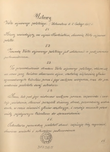 Ustawy koła sejmowego polskiego uchwalone d. 8 lutego 1857 r.