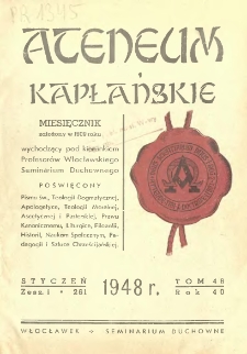 Ateneum Kapłańskie. 1948 R.40 T.48 z.1
