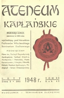 Ateneum Kapłańskie. 1948 R.40 T.48 z.2