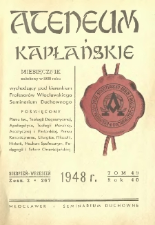 Ateneum Kapłańskie. 1948 R.40 T.49 z.2