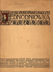 Jednodni&oacute;wka: wydali abiturienci wszystkich gimnazj&oacute;w poznańskich