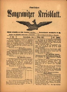 Amtliches Wongrowitzer Kreisblatt. 1912.03.09 Jg.62 Nr10