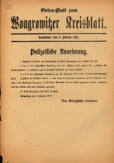 Extra-Blatt zum Wongrowitzer Kreisblatt 1912.02.03