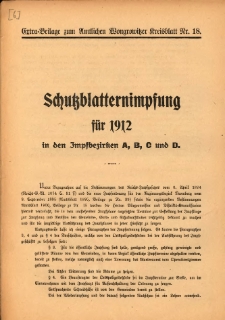 Extra-Beilage zum Amtlichen Wongrowitzer Kreisblatt 1912.05.04 Nr.18