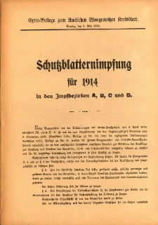 Extra-Beilage zum Amtliches Wongrowitzer Kreisblatt. 1914.05.06