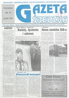 Gazeta Średzka 1995.09.28 Nr19