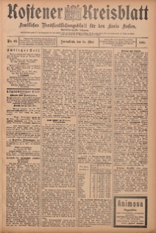 Kostener Kreisblatt: amtliches Ver&ouml;ffentlichungsblatt f&uuml;r den Kreis Kosten 1907.05.25 Jg.42 Nr63