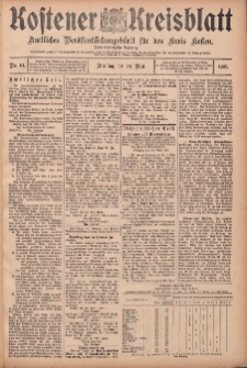 Kostener Kreisblatt: amtliches Ver&ouml;ffentlichungsblatt f&uuml;r den Kreis Kosten 1907.05.28 Jg.42 Nr64