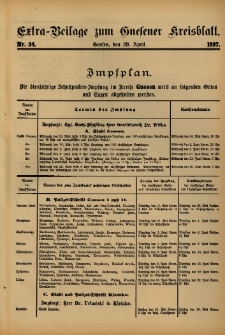 Extra-Beilage zum Gnesener Kreisblatt. 1897.04.29 Nr34