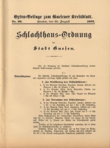 Extra-Beilage zum Gnesener Kreisblatt. 1897.08.29 Nr69
